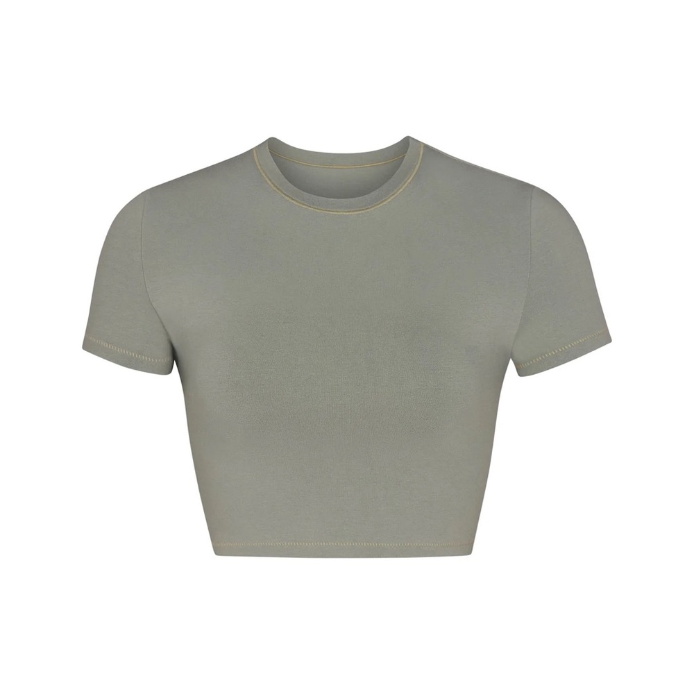 SKIMS Cotton Jersey Crop Top